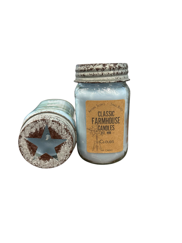 Clouds 14 oz Star Jar Candle