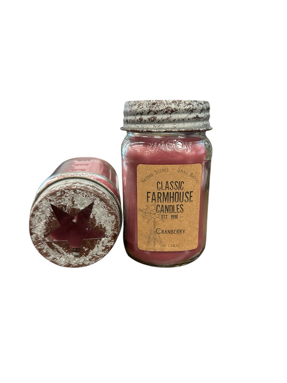 Cranberry 14 oz Star Jar Candle