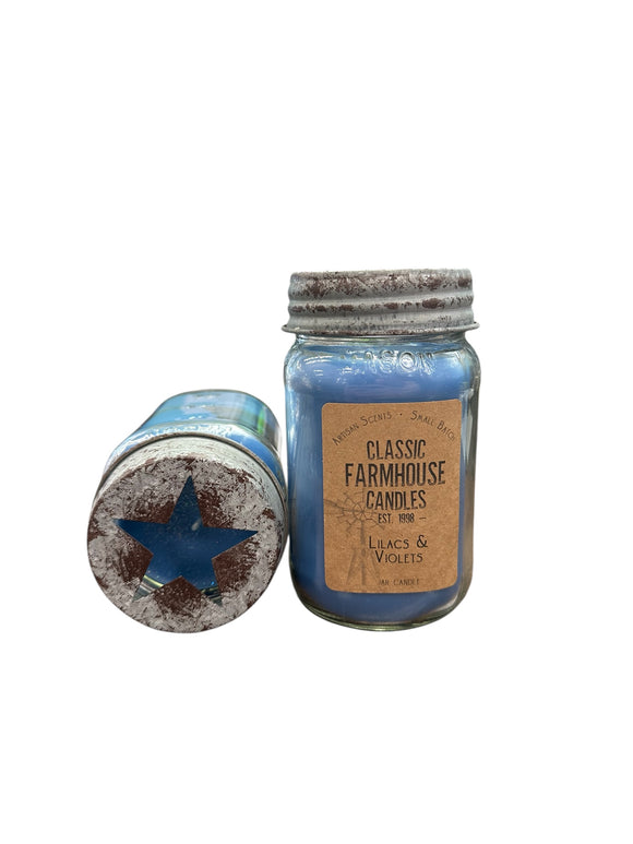 Lilacs & Violets 14 oz Star Jar Candle