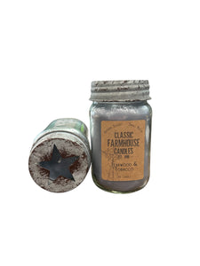 Teakwood & Tobacco 14 oz Star Jar Candle