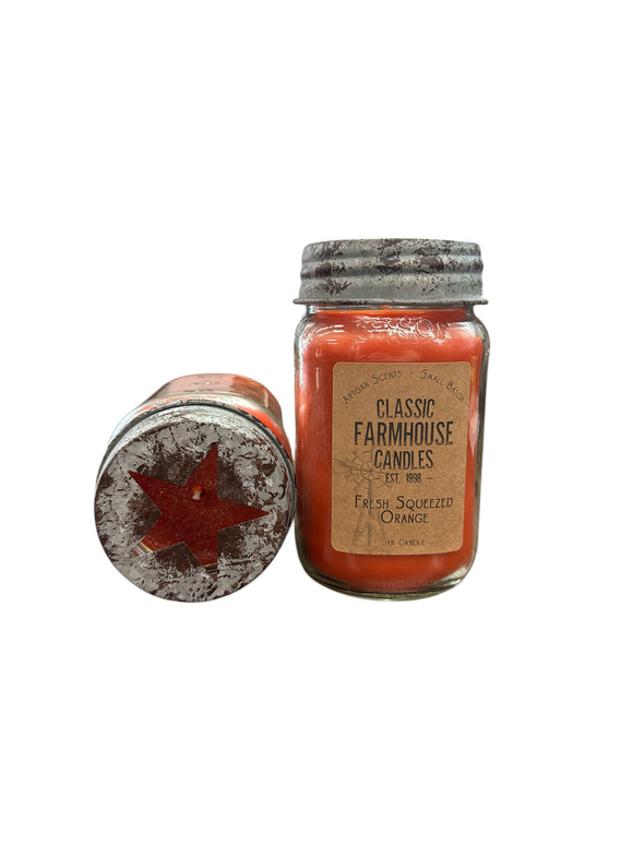 Fresh Squeezed Orange 14 oz Star Jar Candle