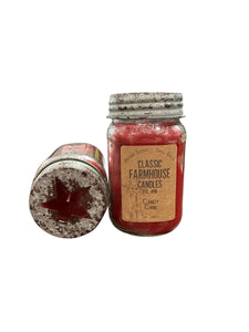 Candy Cane 14 oz Star Jar Candle