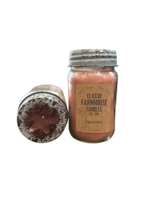 Grapefruit 14 oz Star Jar Candle