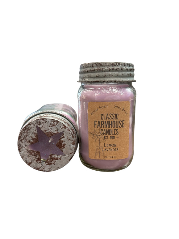 Lemon Lavender 14 oz Star Jar Candle