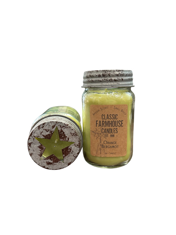 Orange Bergamot 14 oz Star Jar Candle