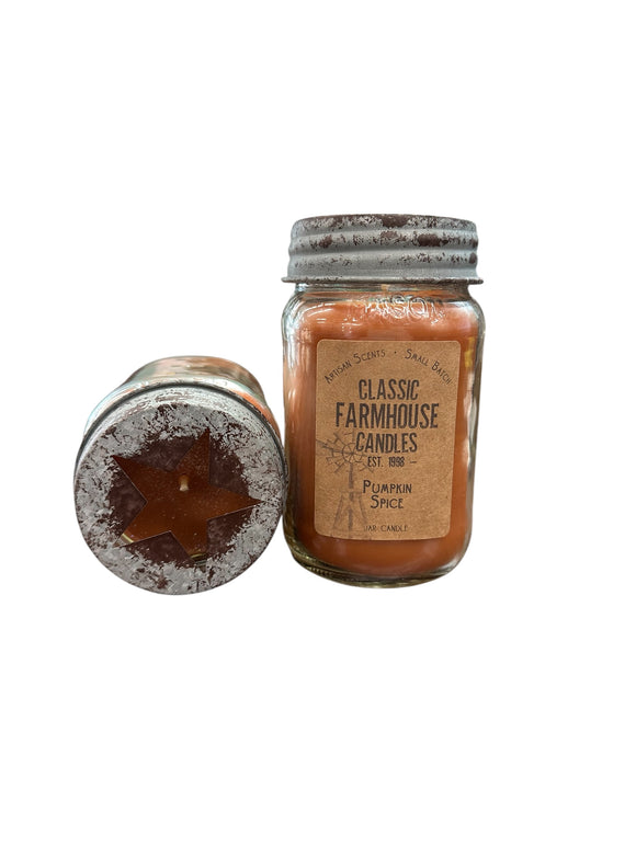 Pumpkin Spice 14 oz Star Jar Candle