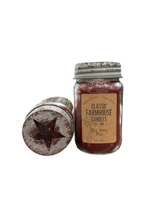 Red Apple Peel 14 oz Star Jar Candle