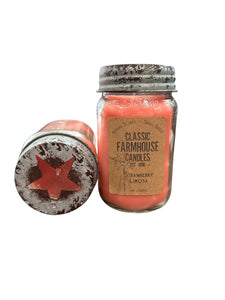 Strawberry Limosa 14 oz Star Jar Candle