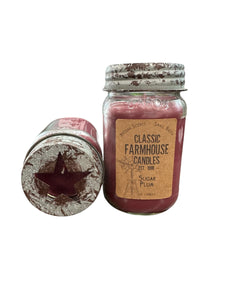 Sugar Plum 14 oz Star Jar Candle