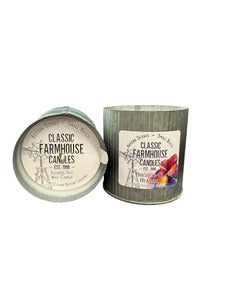 Hibiscus & Heather 12 oz Organic Tin Candle