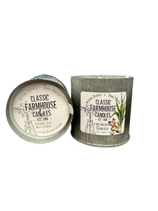 Lemongrass Ginger 12 oz Organic Tin Jar Candle