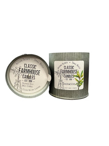 Sagewood 12 oz Organic Tin Candle