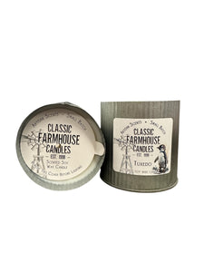 Tuxedo 12 oz Organic Tin Candle