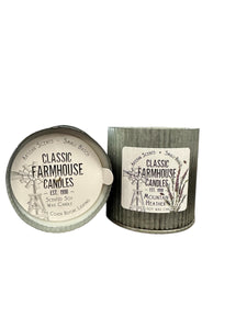 Mountain Heather 12 oz Organic Tin Candle