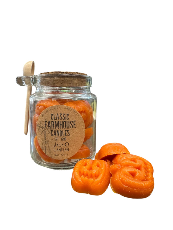 Jack-O-Lantern Wax Bit Spoon Jar