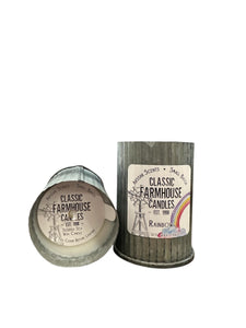 Rainbow 4 oz Organic Tin Candle