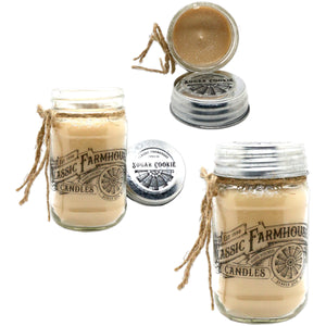 Sugar Cookie 14 oz Mason Jar Candle