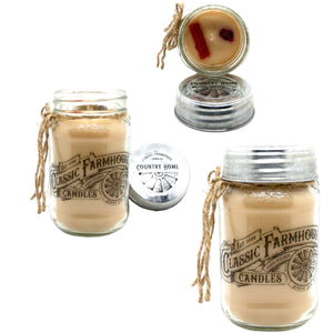 Country Home 14 oz Mason Jar Candle