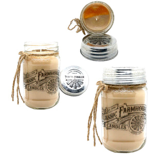 Peach Cobbler 14 oz Mason Jar Candle