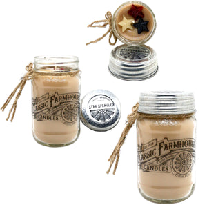 Star Spangled 14 oz Mason Jar Candle