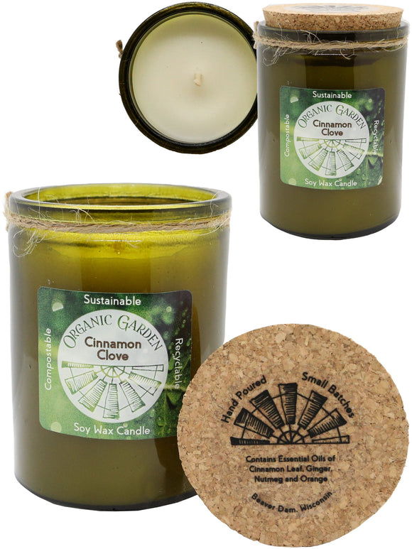 Cinnamon Clove 12 oz Organic Jar Candle