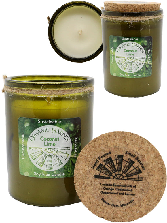 Coconut Lime 12 oz Organic Jar Candle