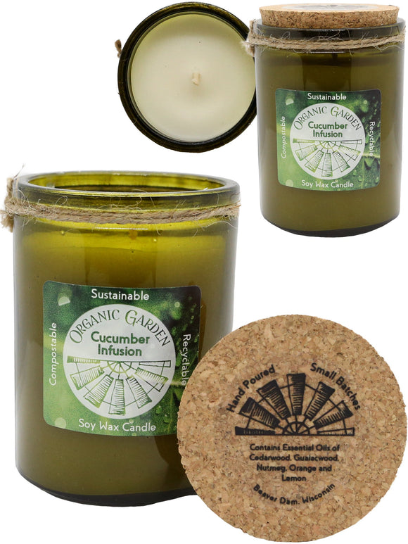 Cucumber Infusion 12 oz Organic Jar Candle