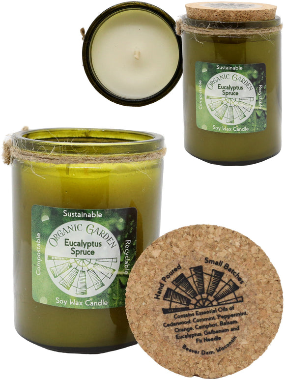 Eucalyptus Spruce 12 oz Organic Jar Candle