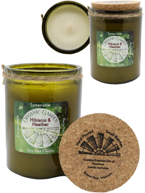 Hibiscus & Heather 12 oz Organic Jar Candle