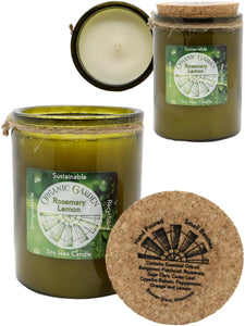 Rosemary Lemon 12 oz Organic Jar Candle