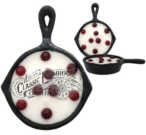 Cranberry 8 oz Cast Iron Pan Candle