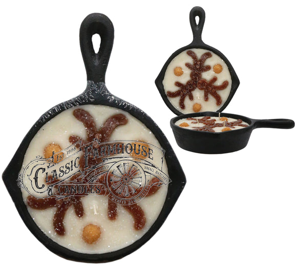 Gingerbread 8 oz Cast Iron Pan Candle – shopclassicfarmhousecandles
