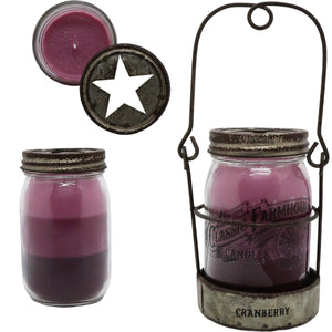 Cranberry 14 oz 3 Layer Jar Candle