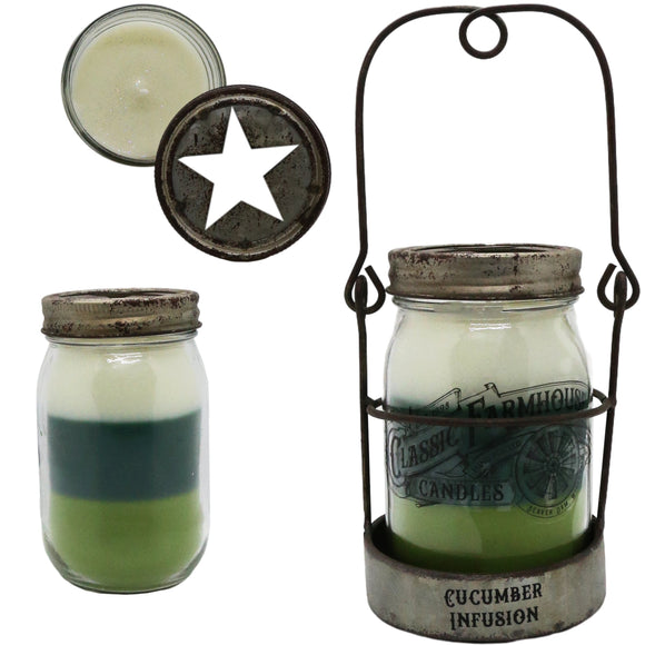 Cucumber Infusion 14 oz 3 Layer Jar Candle