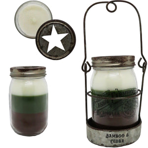 Bamboo & Cedar 14 oz 3 Layer Jar Candle