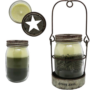 Citrus Basil 14 oz 3 Layer Jar Candle